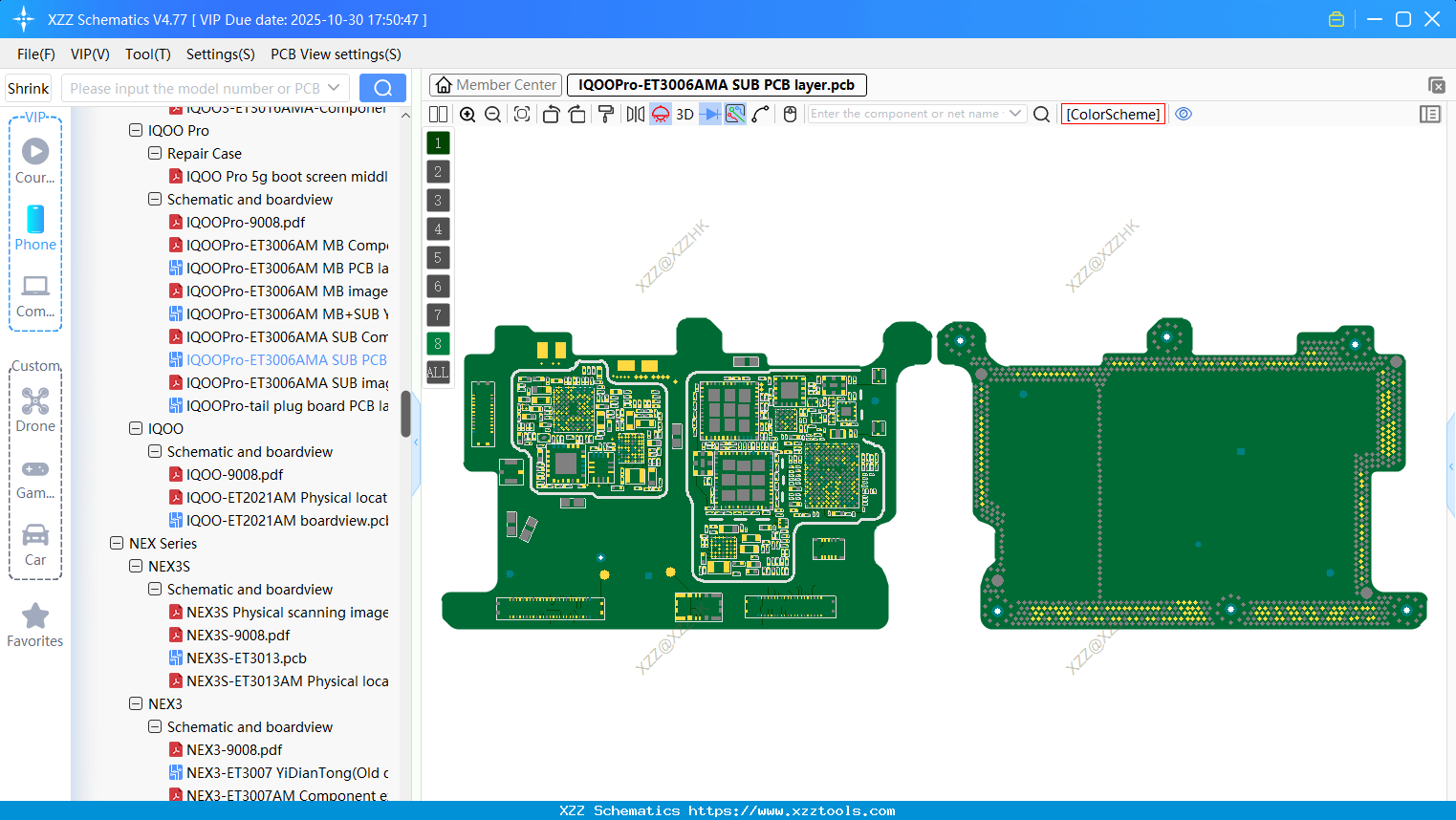 VIVO IQOOPro-ET3006AMA SUB PCB Layer